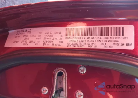 2018 Ram 1500 Big Horn 4X2 5'7 Box z USA, uszkodzony, nr VIN 3C6RR6LT8JG205155